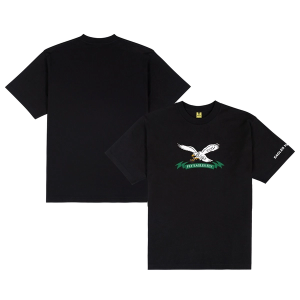 Men's Philadelphia Eagles GOLF WANG Black Fly Eagles Fly T-Shirt