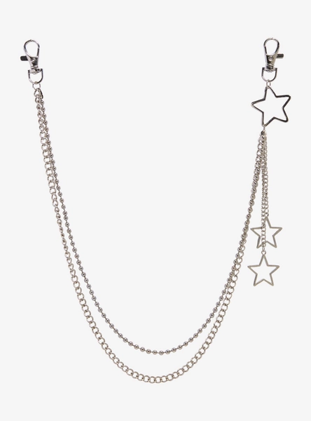 Star Pendant Ball Chain 18 Inch & 20 Inch Wallet Chain