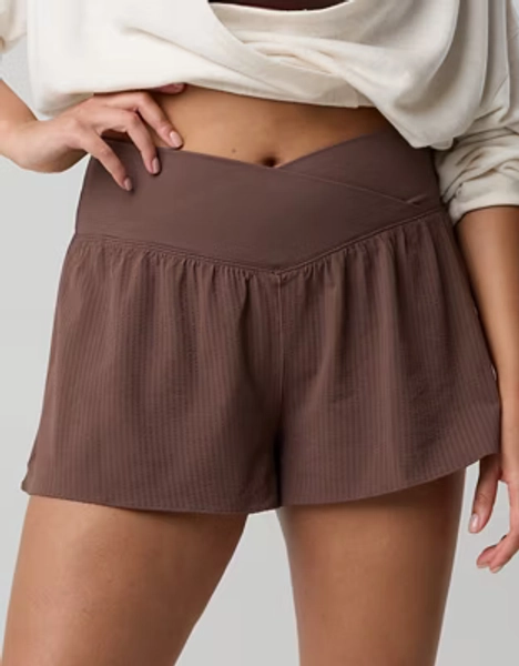 OFFLINE By Aerie Real Me Seersucker Crossover Flowy Short