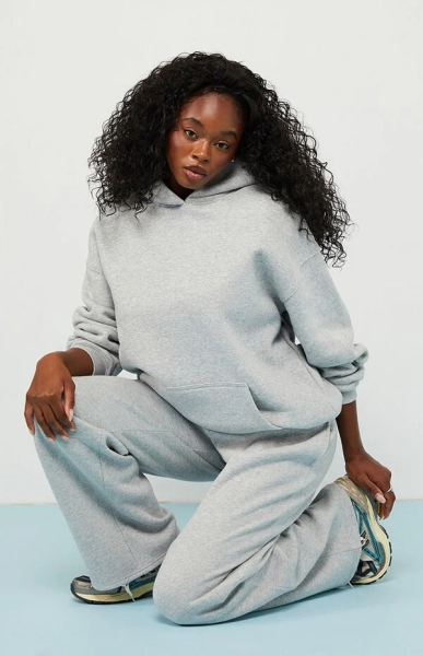 Heather Grey Core Vintage Wash Pullover Hoodie