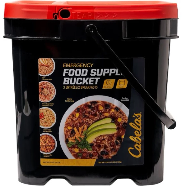 Cabela's Emergency Food Supply Bucket