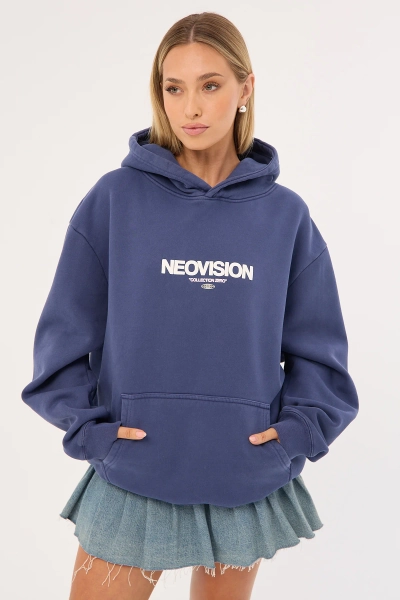 Neovision Exhibit Relaxed Hoodie Washed Steel