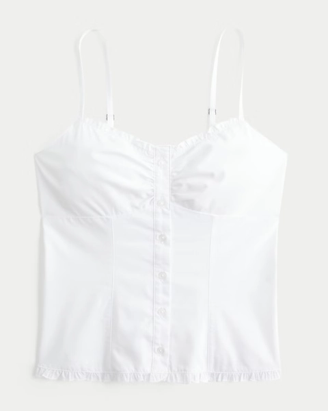 Button Front Tank