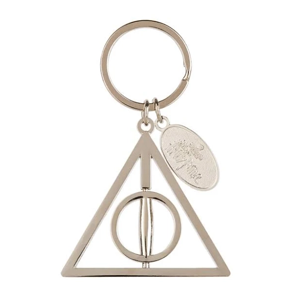Deathly Hallows Spinning Key Chain | Harry Potter Shop US
