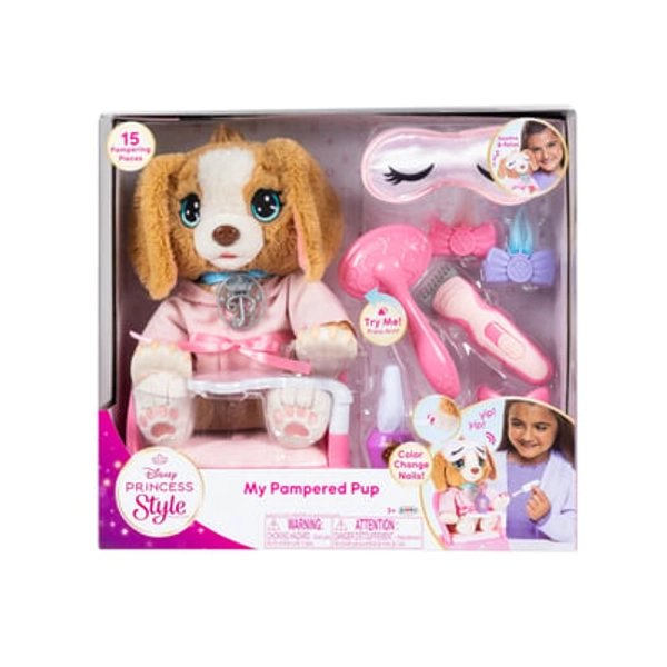 Disney Princess Style Collection My Pampered Pup Plush Toy for Girls Ages 3+