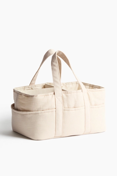 H & M - Muslin Diaper Bag - Light Beige