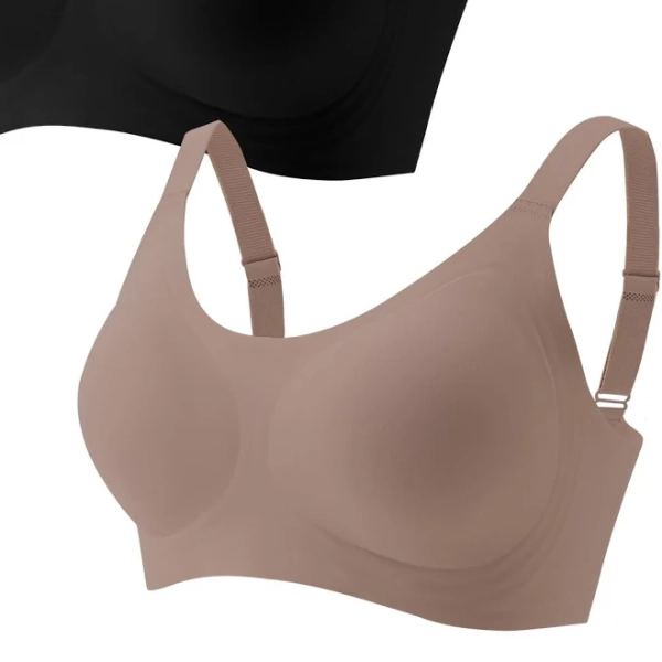 2pcs luxury back bra jelly soft fabric breathable stable push up padding closure for easy wearing wireless freedom ideal for yoga aerobics jogging