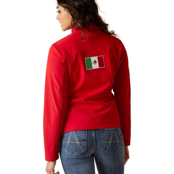 Ariat Women's Classic Team Softshell Mexico Jacket Red