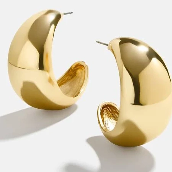 Women's Baublebar Emma C Hoop Earrings