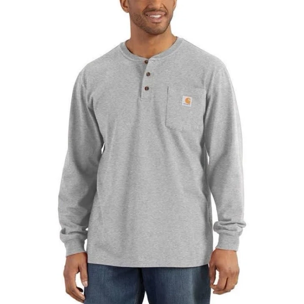 Carhartt Men's Long Sleeve Pocket Henley Shirt