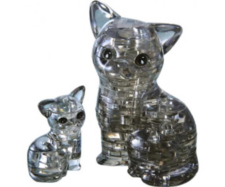 HCM-Kinzel Crystal - Katzenpaar (49 Teile)