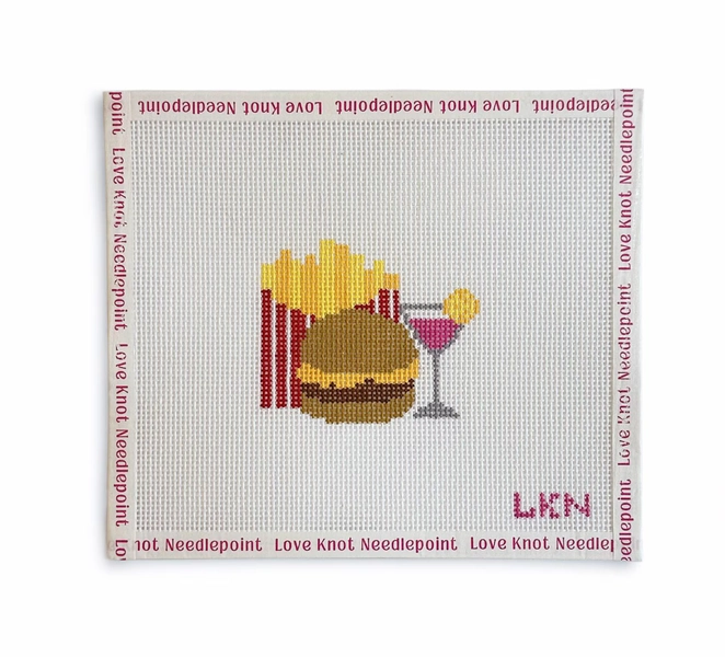 Burger Cosmo Combo Needlepoint Canvas