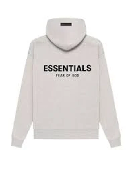 NWT FEAR OF GOD ESSENTIALS HOODIES SS22 "Light Oatmeal" AUTHENTIC (SIZE XXS-XL)