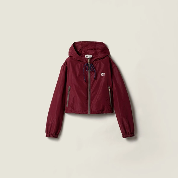 Jaqueta blouson em tecido técnico