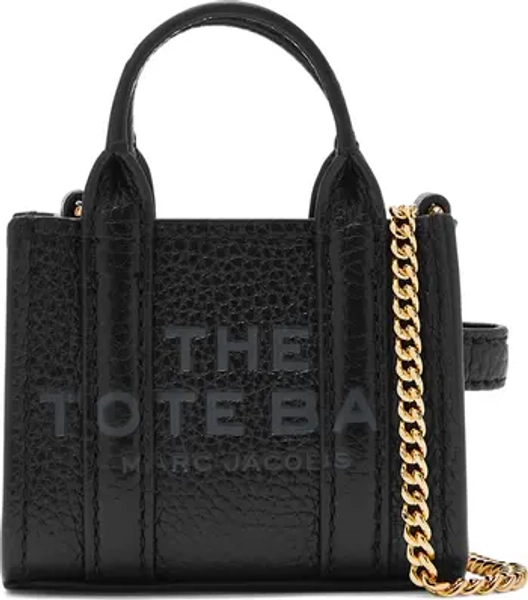 The Nano Charm Tote Leather Crossbody Bag