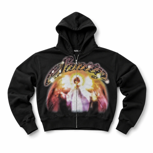 Black Guardian Angel Hoodie - S