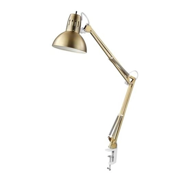  Electric 62000010 32" Multi-Joint Desk Lamp with Metal 33.13 inches Gold