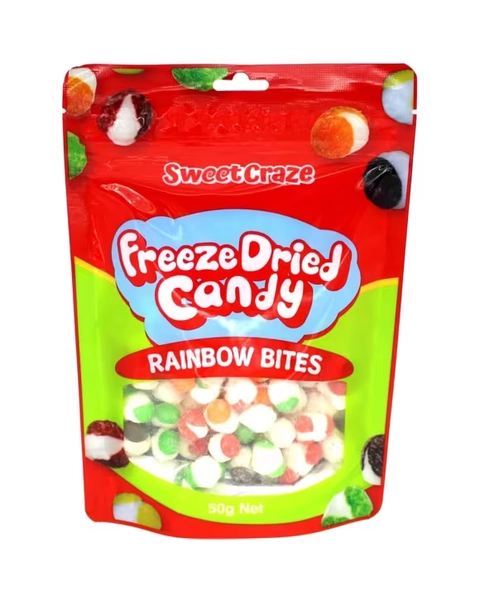 Sweet Craze Freeze Dried Candy 50g - Rainbow Bites