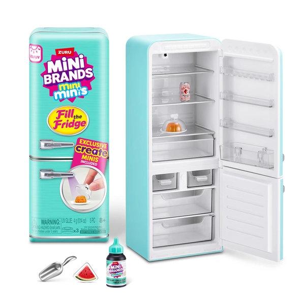 Mini Brands Fill the Fridge Playset by ZURU - Collectible DIY Toy for Kids Ages 8+ - Walmart.com