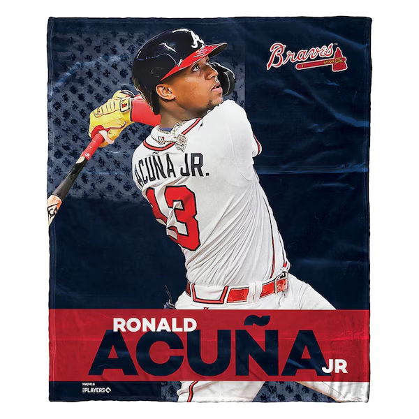 Ronald Acuña Jr. Atlanta Braves The Northwest Group 50" x 60" Player Silk Touch Throw Blanket