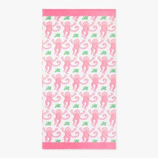 Roller Rabbit Monkey Beach Towel UPF 50+