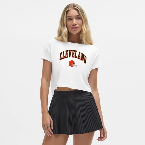 Women's Cleveland Browns lululemon White Cates T-Shirt