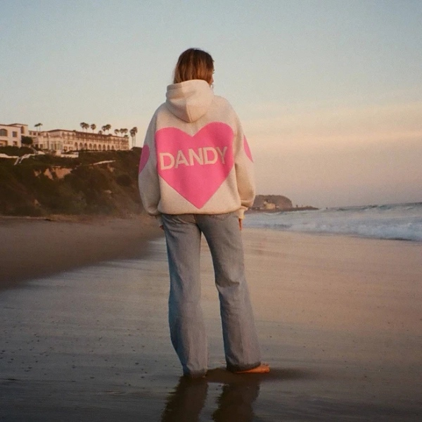 Dandy Worldwide Big Heart Oversized Lux Hoodie