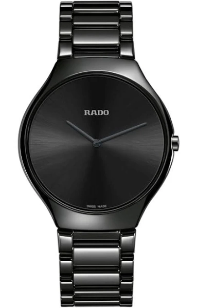 Men's Buy Rado Black Ceremic watch True Thinline R27741182 Online In Canada