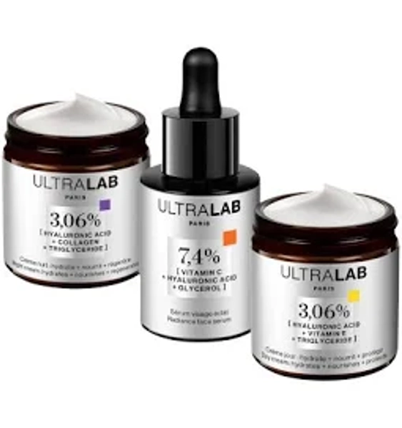 ULTRALAB Rituel Éclat - Acide hyaluronique, collagène & Vitamines - visage TU