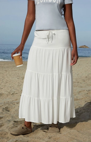 White Lizzy Maxi Skirt