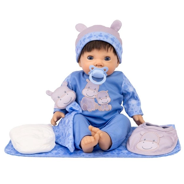 Buy Tiny Treasures 44cm Little Hippo Baby Doll Gift Set | Doll accessories | Argos