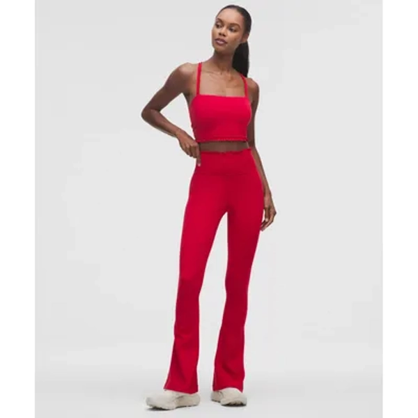 Nulu Ruffle-Trim Flared Pant