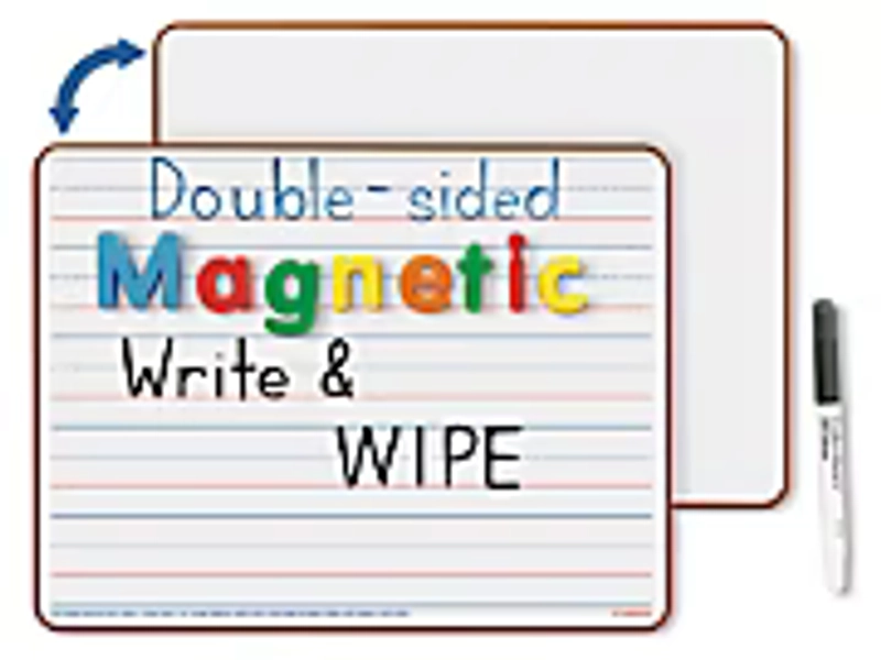 Double-Sided Magnetic Write & Wipe Board