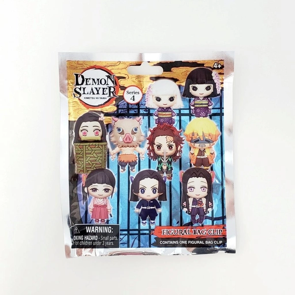 Demon Slayer Kimetsu No Yaiba Series 4 Figural 3D Bag Clip - YOU CHOOSE!