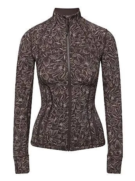 Lululemon Define High-neck Stretch-woven Women Jacket - Dot Magnolia Pink Multi