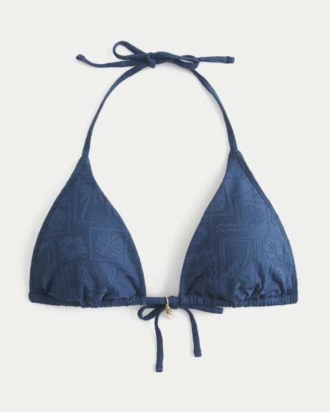 Jacquard Multi-Way Triangle Bikini Top