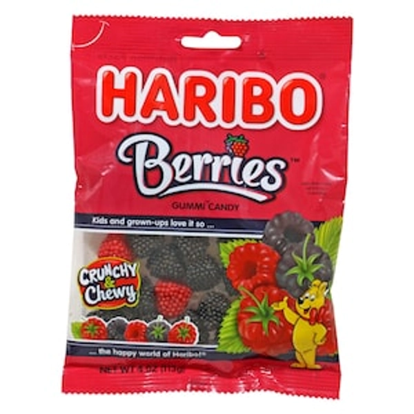 Haribo Berries Gummi Candies, 4-oz.