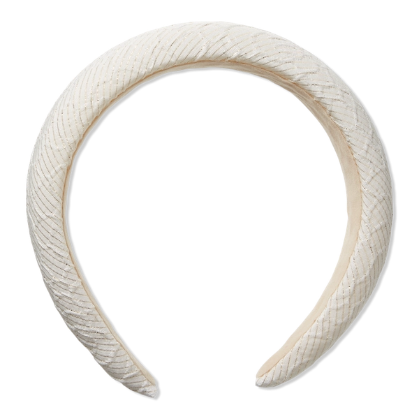 Scunci White Jacquard Headband