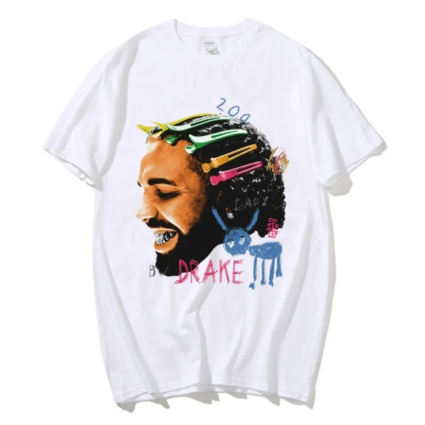 Drake For All The Dogs Graphic T-shirt - White / XS
