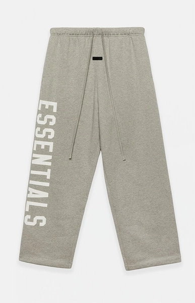 Dark Heather Oatmeal Fleece Relaxed Sweatpants
