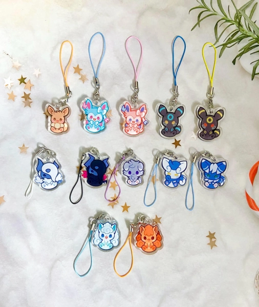 Pokemon Acrylic Phone Charm