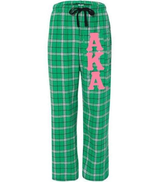 Alpha Kappa Alpha Flannel Plaid Pajamas