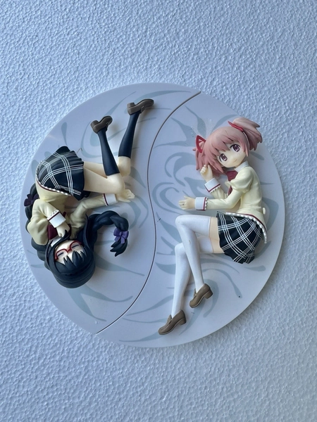 Akemi Homura &amp; Madoka Kaname Puella Magi Madoka Magica Figure Relax time No box