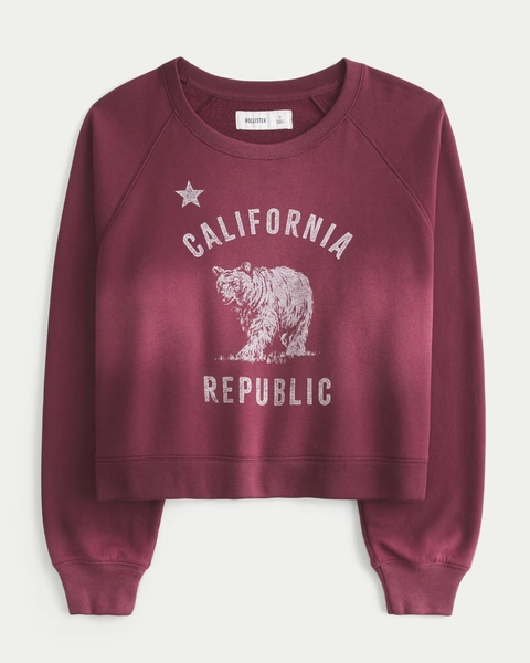 Easy California Republic Graphic Crew Sweatshirt