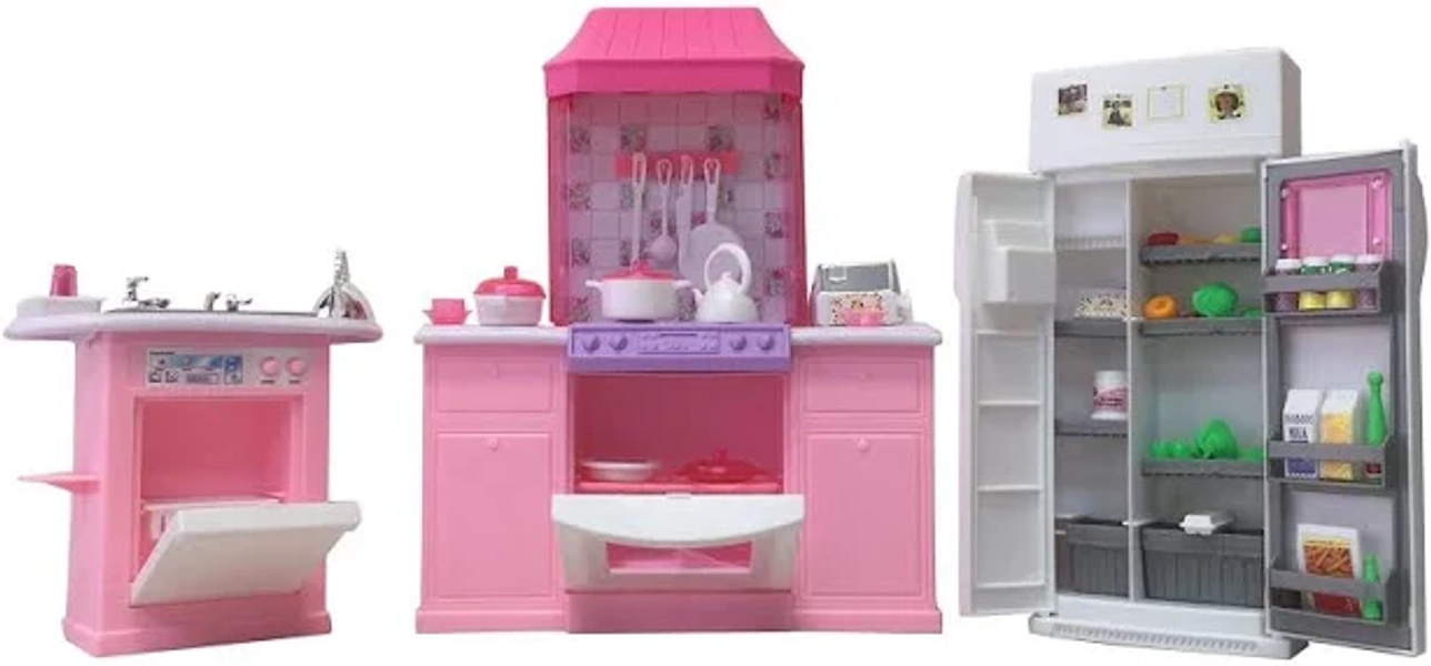 Gloria Dollhouse Furniture Deluxe Kitchen Play Set