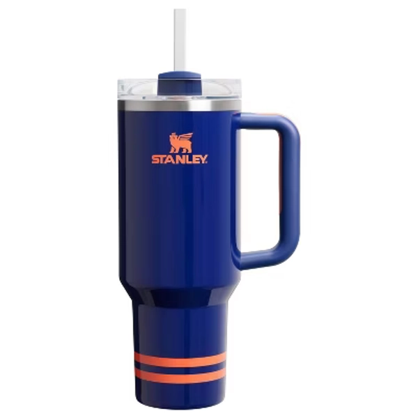 Stanley 40 oz Stainless Steel H2.0 Flowstate Quencher Tumbler Regal Blue Shimmer