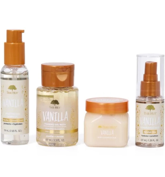 Tree Hut 4-Piece Vanilla Bath & Body Care Gift Set