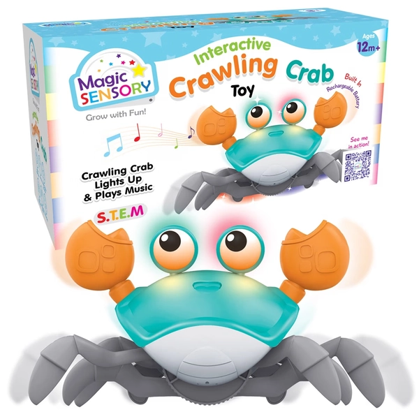 Magic Sensory Interactive Crab Crawler Blue