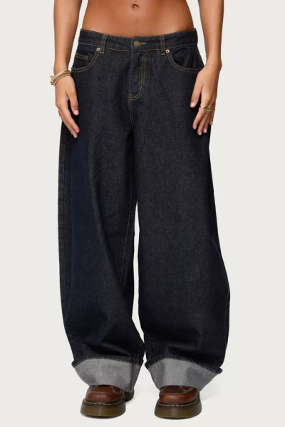 Edikted Kella Extra Oversized Low Rise Jeans