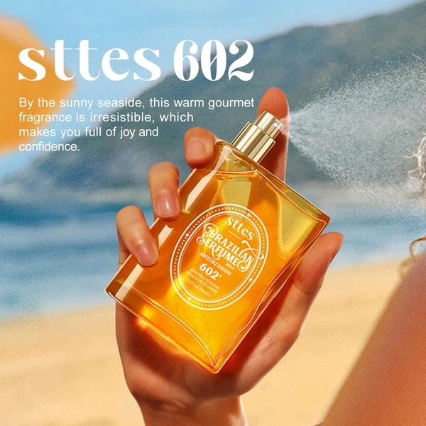 Sttes Perfume 602#（Irresistible Sunshine） - Eau De Perfume 100ml (3.4fl Oz)  vanilla Gourmet tune (Caramel vanilla flavor)